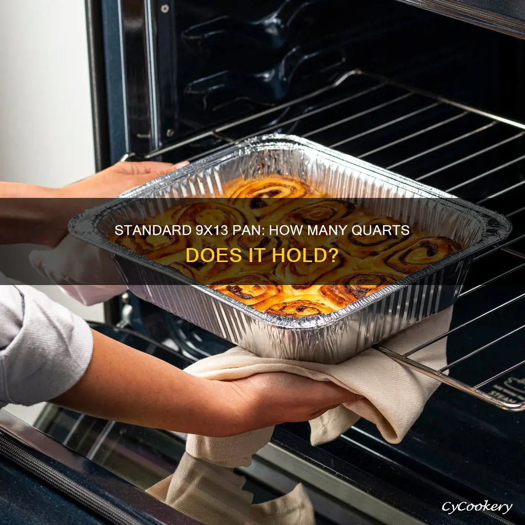 how many quarts can a 9x13 pan hold