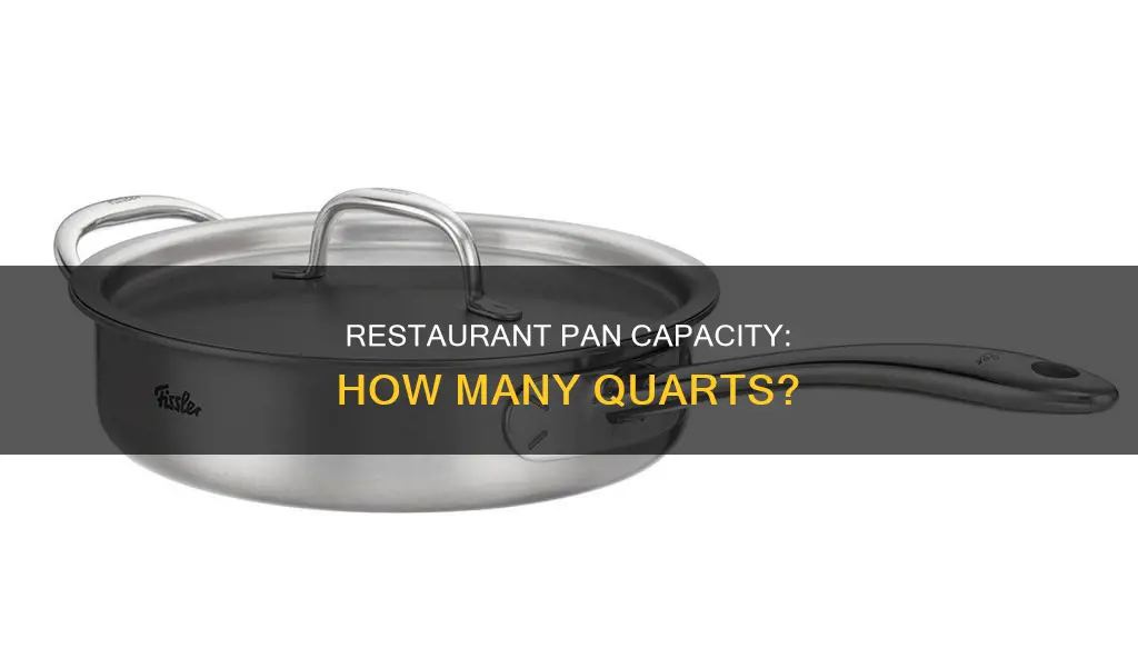 how many quarts does a resturant pan hold