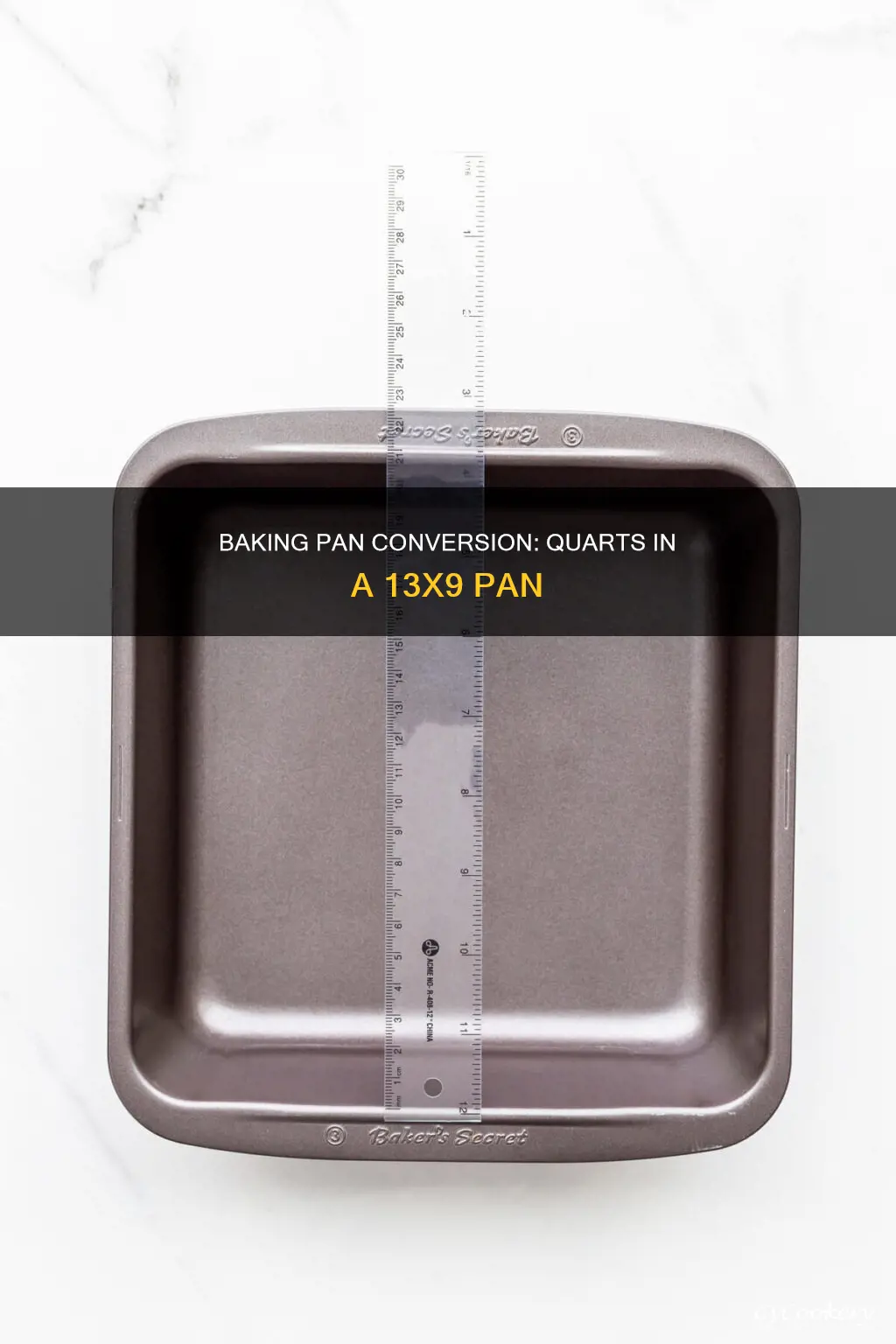 how many quarts in 13x9 baking pan