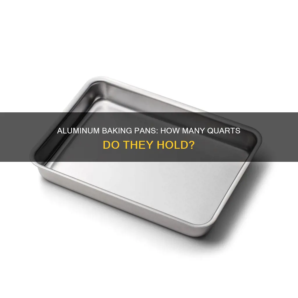 how many quarts in 9x13 aluminum baking pan