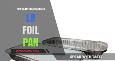 Foil Pans: Quarts in a 3-pounder