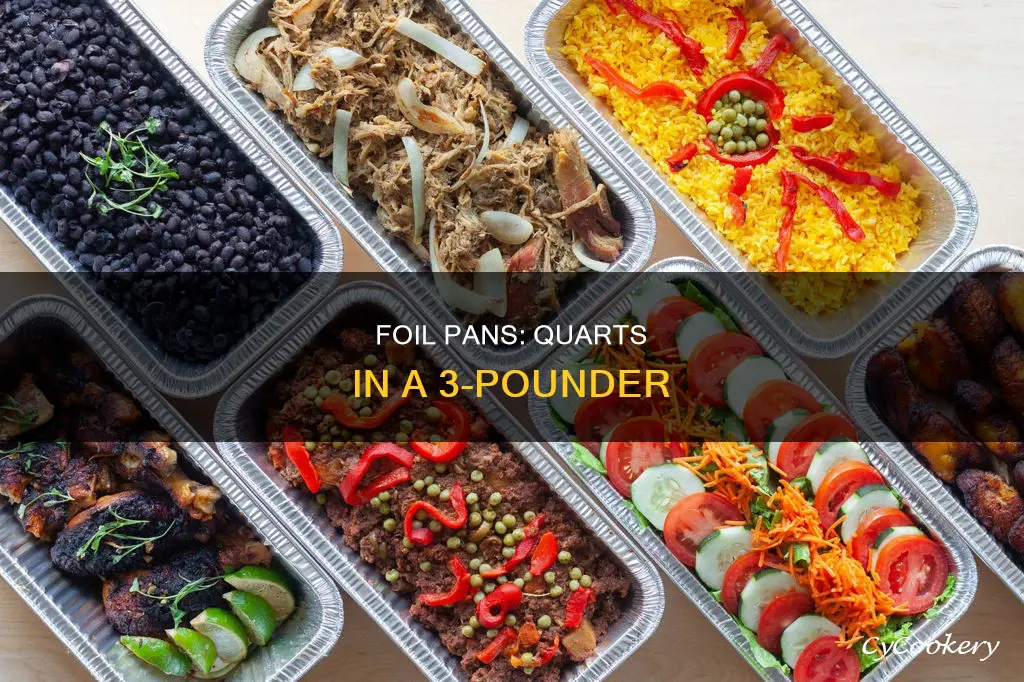 how many quarts in a 3 lb foil pan