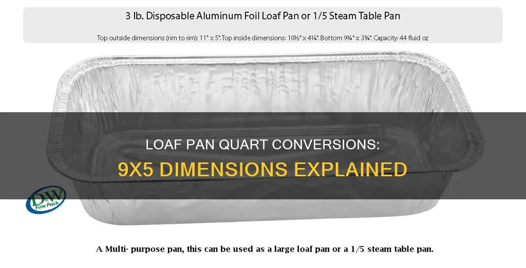 how many quarts in a 9x5 loaf pan
