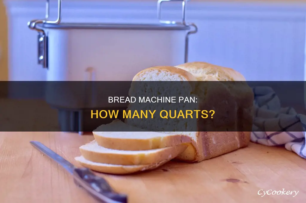 how many quarts in a bread machine pan