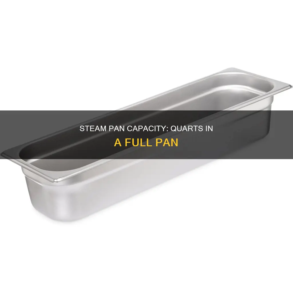 how many quarts in a full steam pan