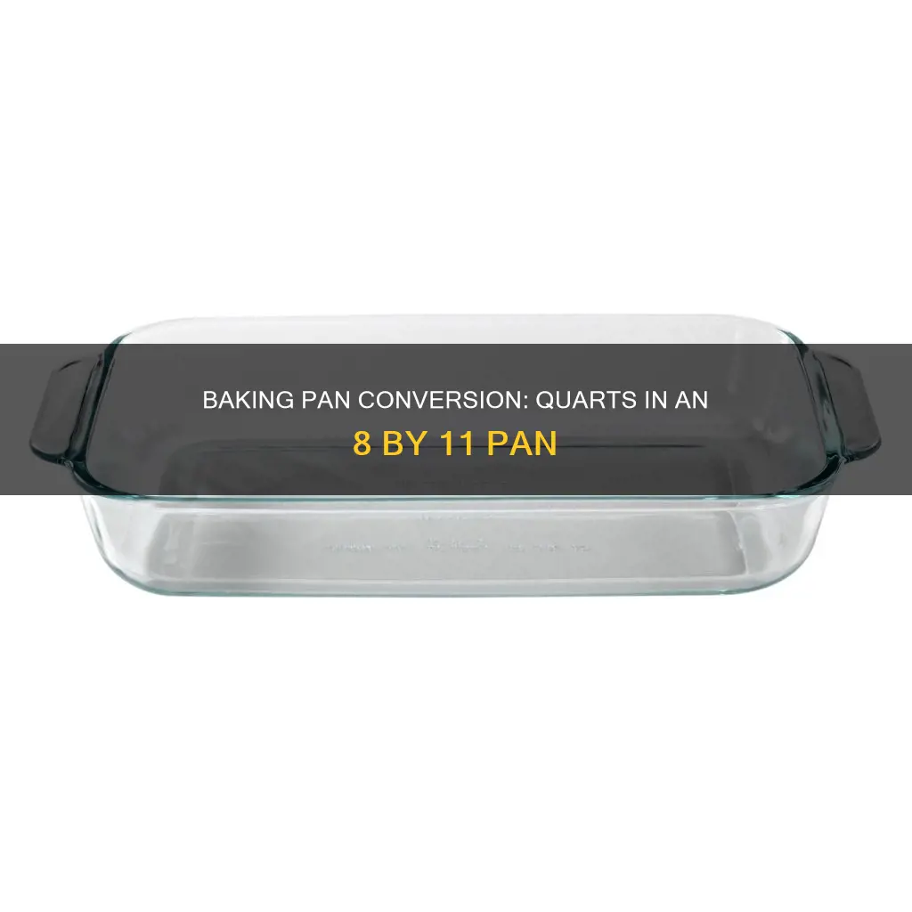 how many quarts is 8 by 11 baking pan