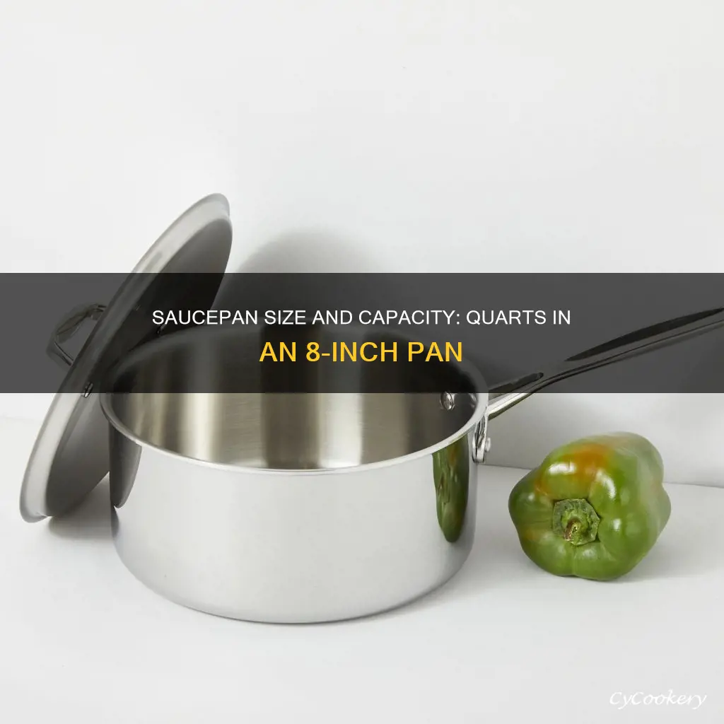 how many quarts is an 8in sauce pan