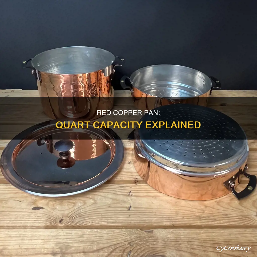 how many quarts is the red copper pan