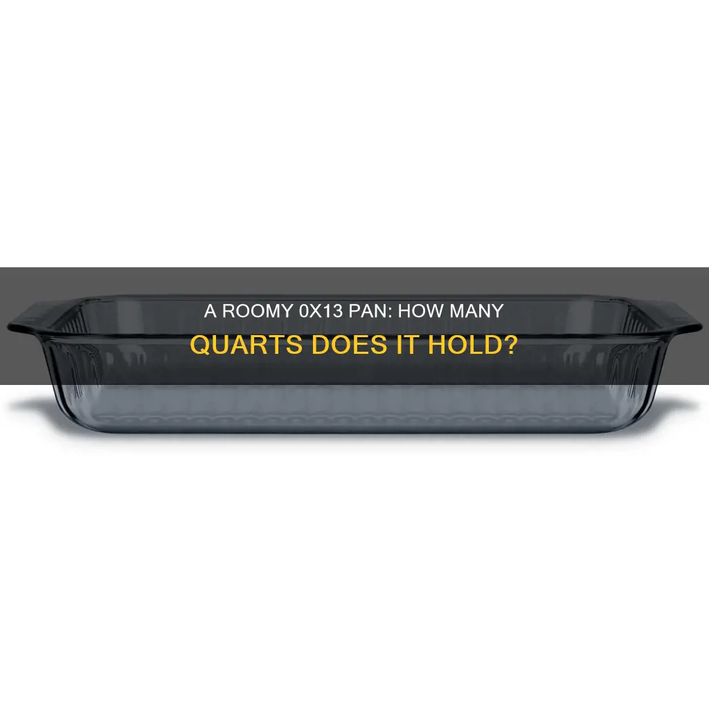 how many quqrts in a 0x13 pan
