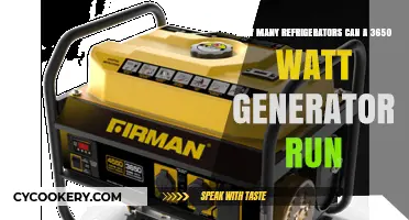 Powering Your Fridge: How Many Can a 3650-Watt Generator Handle?