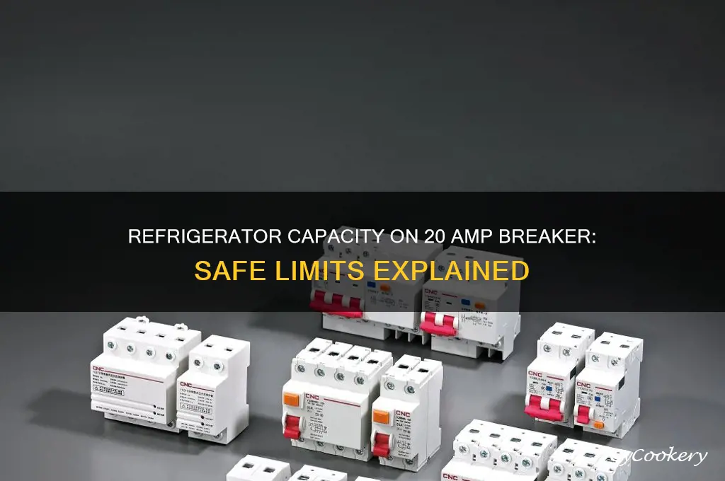 how many refrigerators can be on a 20 amp breaker