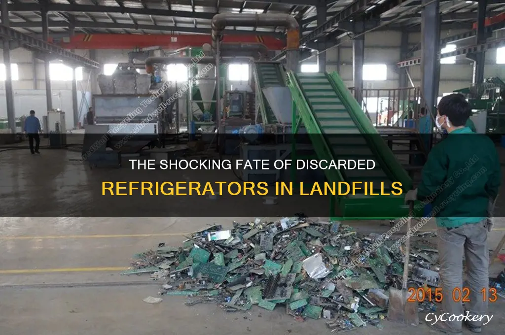 how many refrigerators end up in landfills