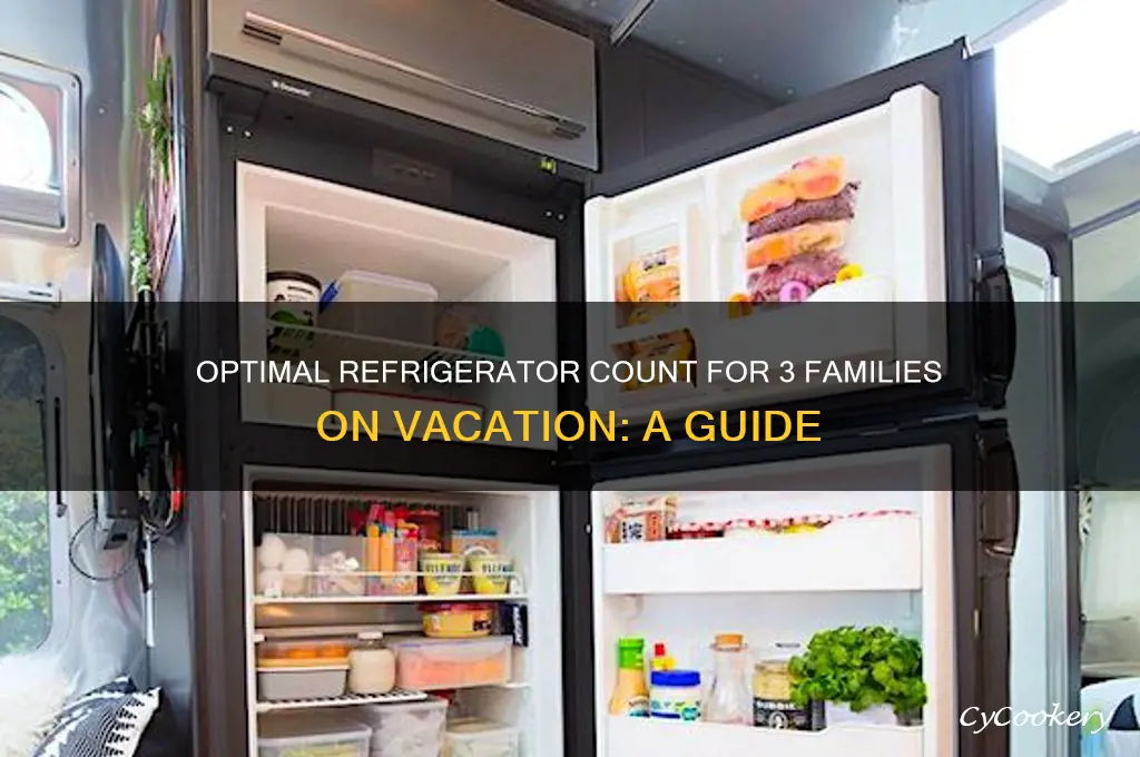 how many refrigerators for 3 vacationing families