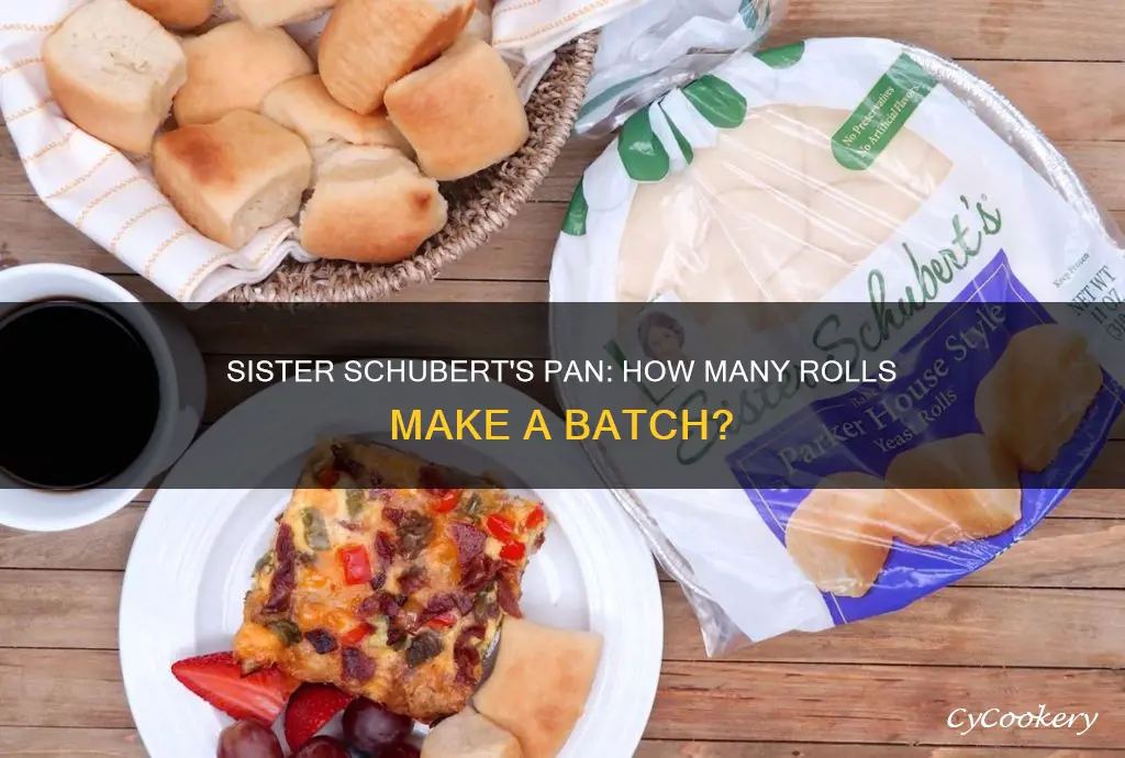 how many rolls are in a sister schubert pan