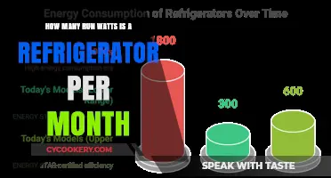 Monthly Refrigerator Run Watts: Understanding Your Energy Consumption