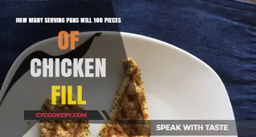 Serving Pans for 100 Pieces of Chicken: How Many?