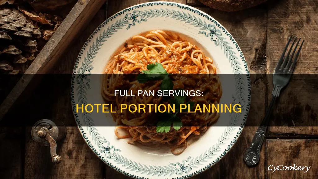 how many servings are in a full pan hotel