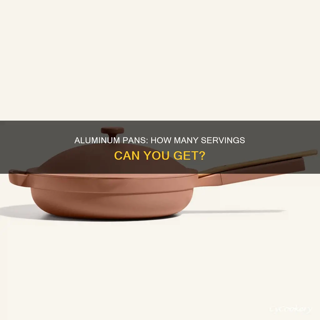 how many servings are in a large aluminum pan