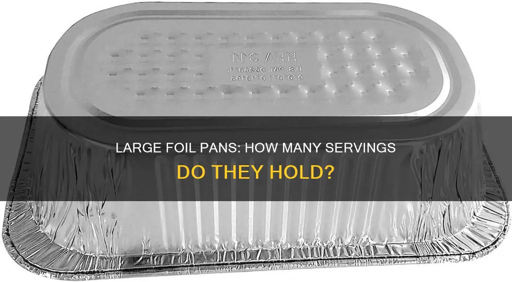how many servings are in a large foil pan