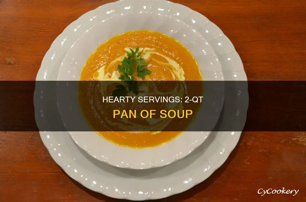 how many servings in 2 qt pan of soup