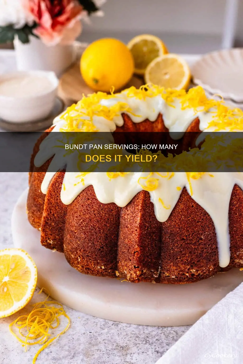 how many servings in a 10 inch bundt pan