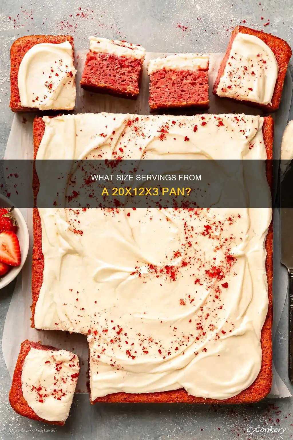 how many servings in a 20x12x3 pan