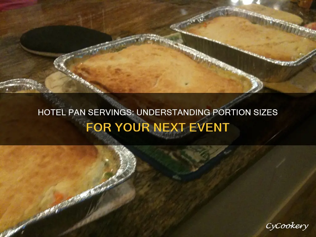 how many servings in a 4 hotel pan
