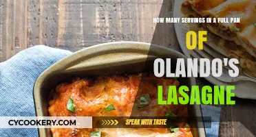 Orlando's Lasagne: How Many Servings in a Full Pan?