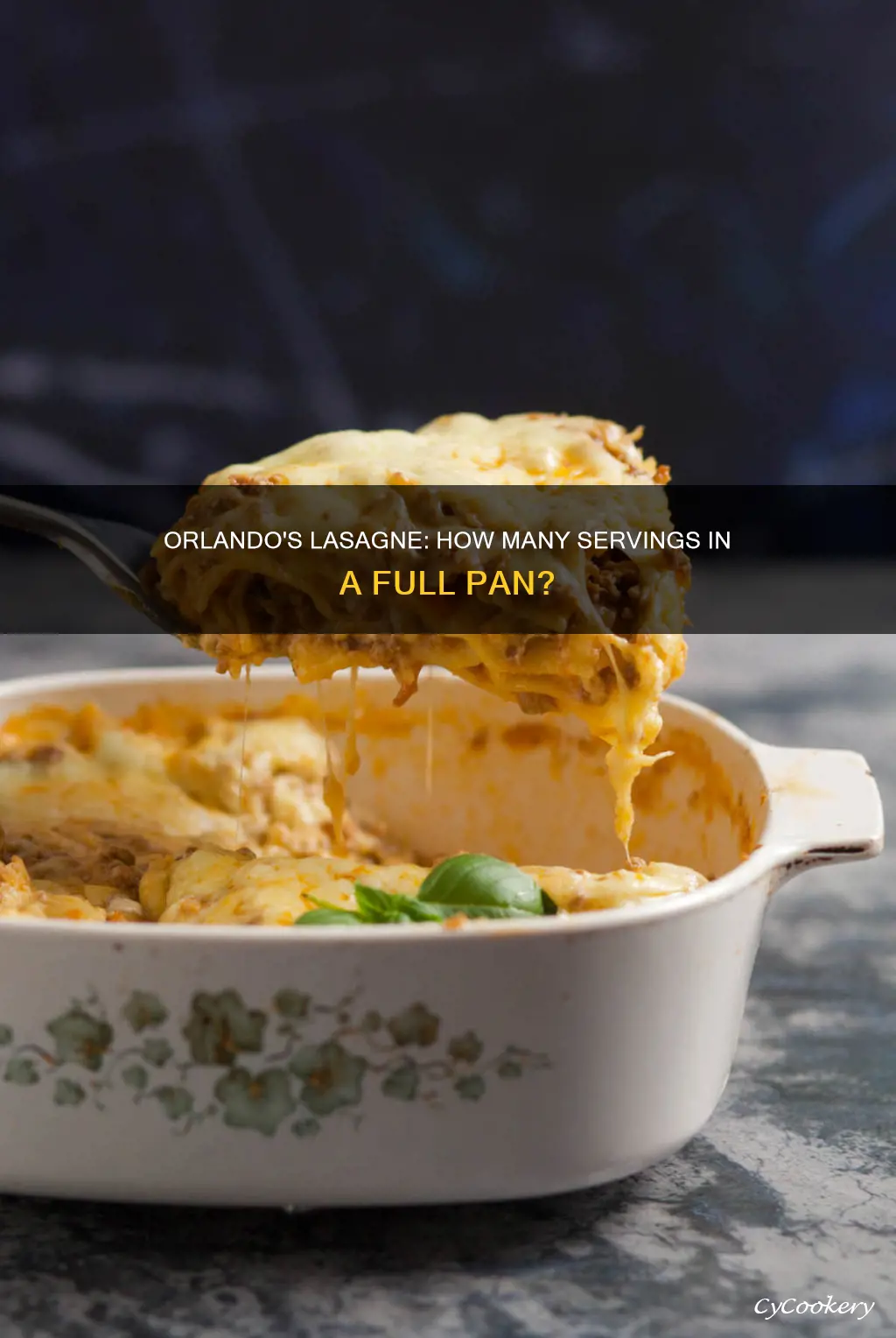 how many servings in a full pan of olando