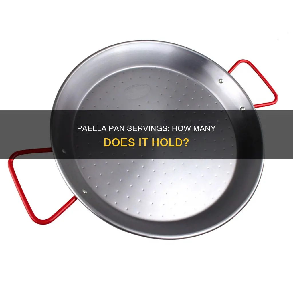 how many servings in a paella pan