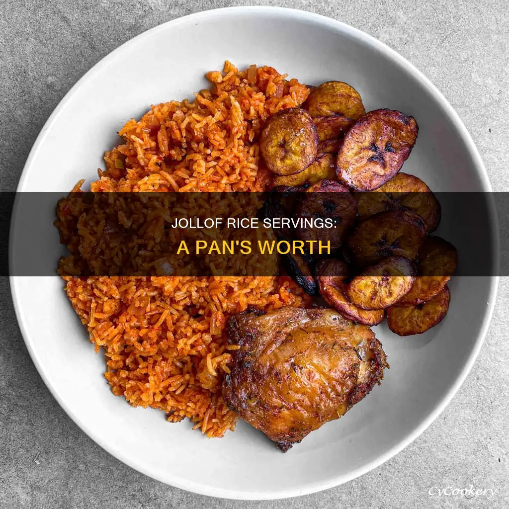 how many servings is a pan of jollof rice