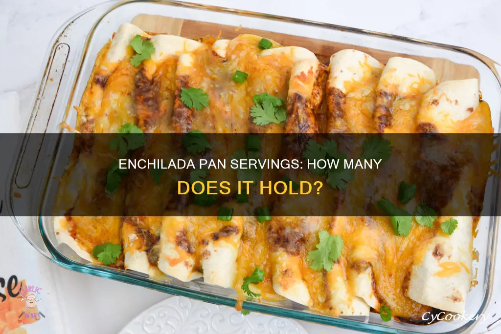 how many servings of enchiladas are in a short pan