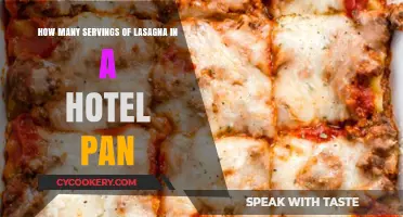 Lasagna Servings: Hotel Pan Portions