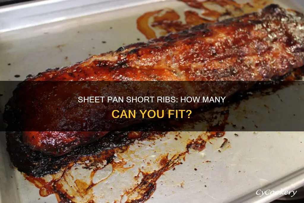 how many short ribs fit on a sheet pan
