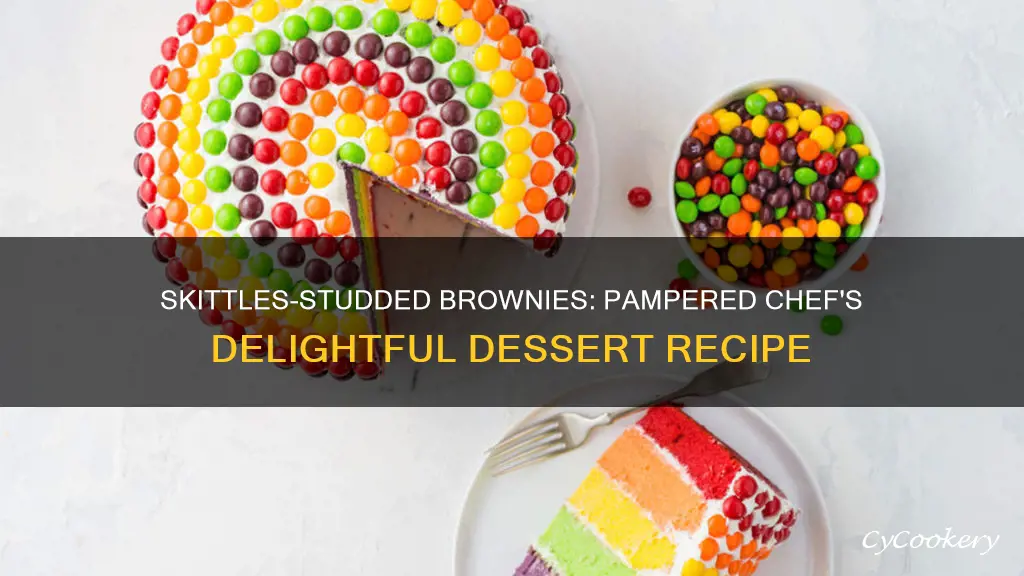 how many skittles are in the brownie pan pampered chef