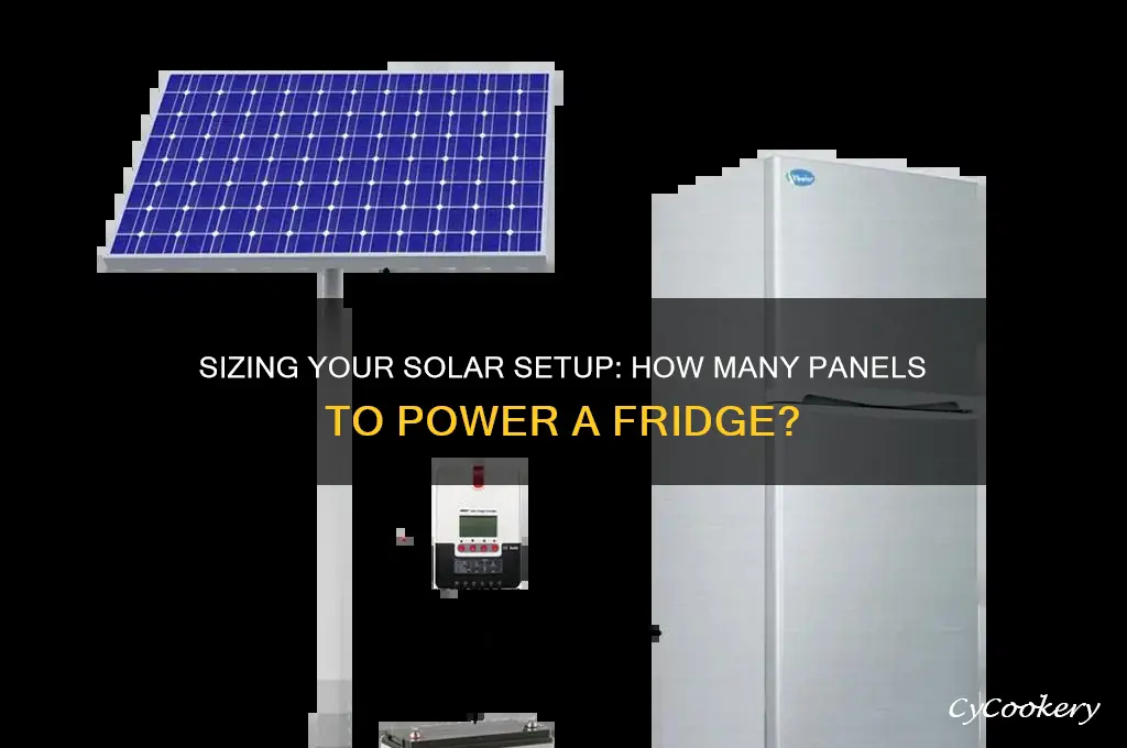 how many solar panel to run a refrigerator