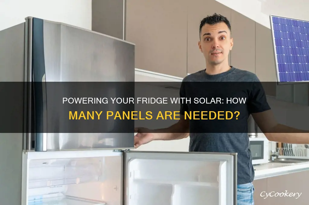 how many solar panels to power refrigerator