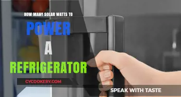 Solar Power for Your Fridge: Calculating Watts for Efficient Cooling