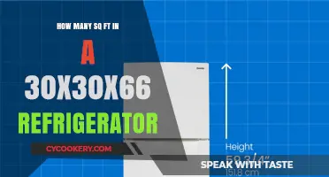 Calculating the Square Footage of a 30x30x66 Refrigerator: A Guide