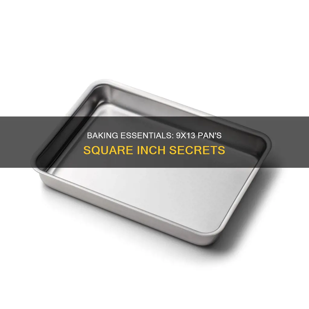 how many square inch pieces in a 9 13 pan