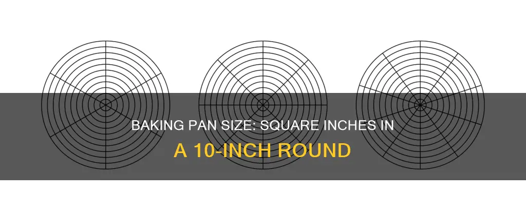 how many square inches in a 10 inch round pan