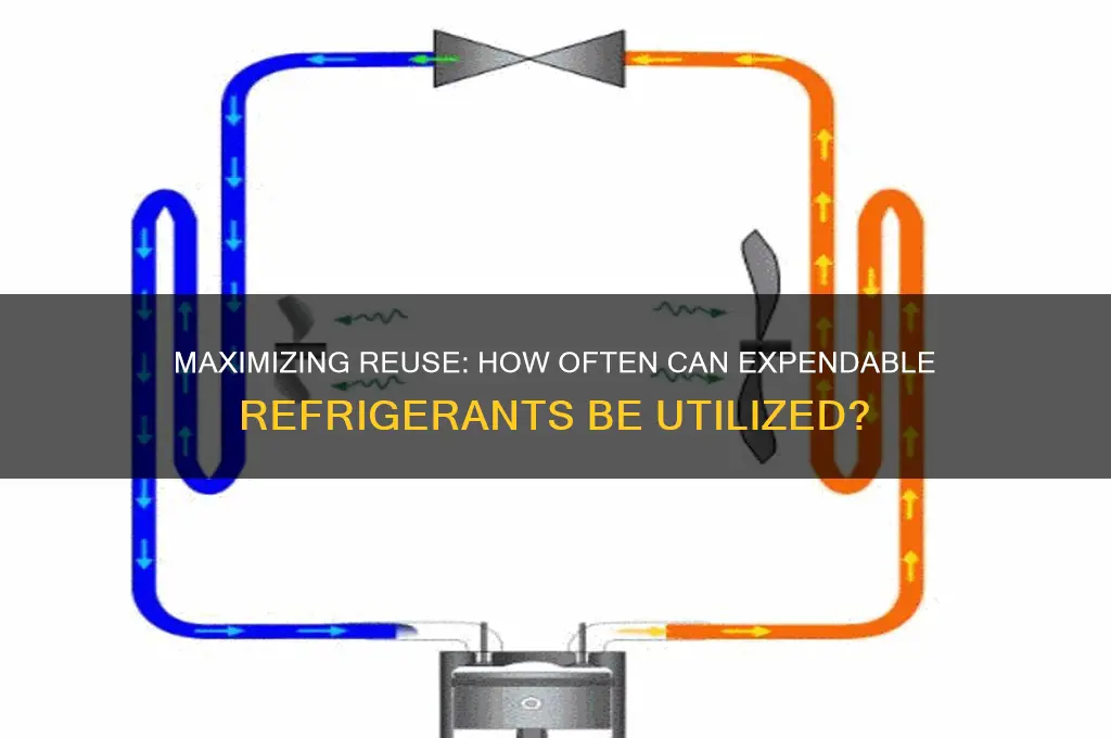 how many times can an expendable refrigerant be used