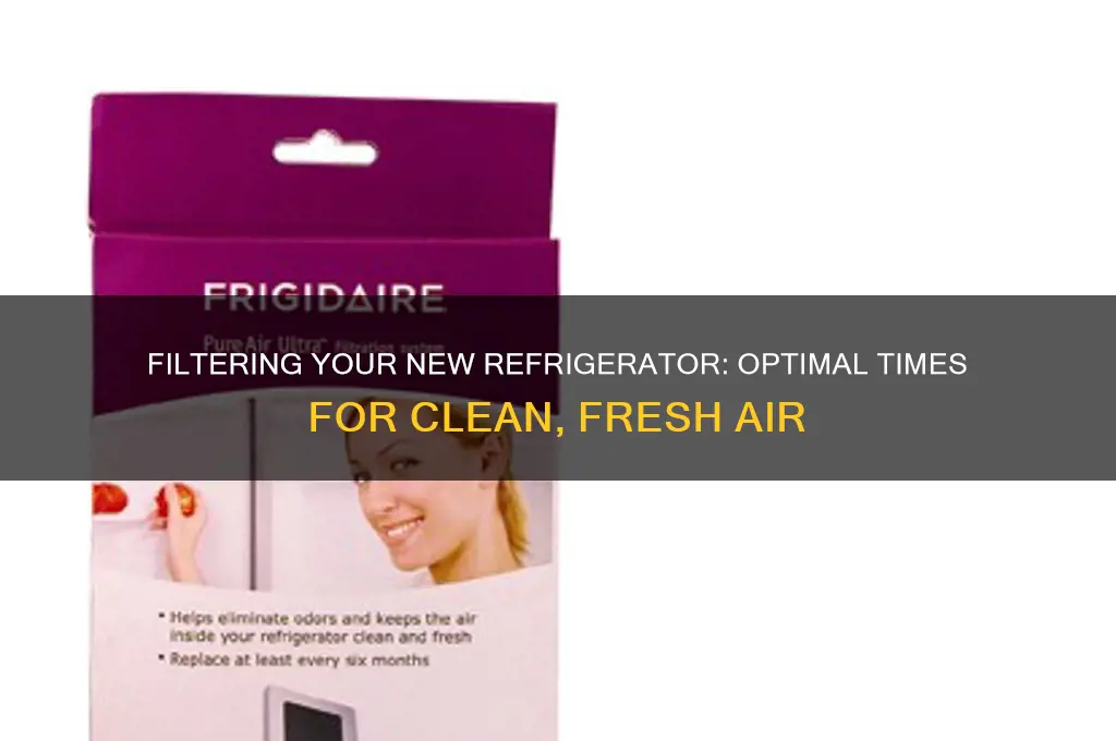how many times to filter out a new refrigerator