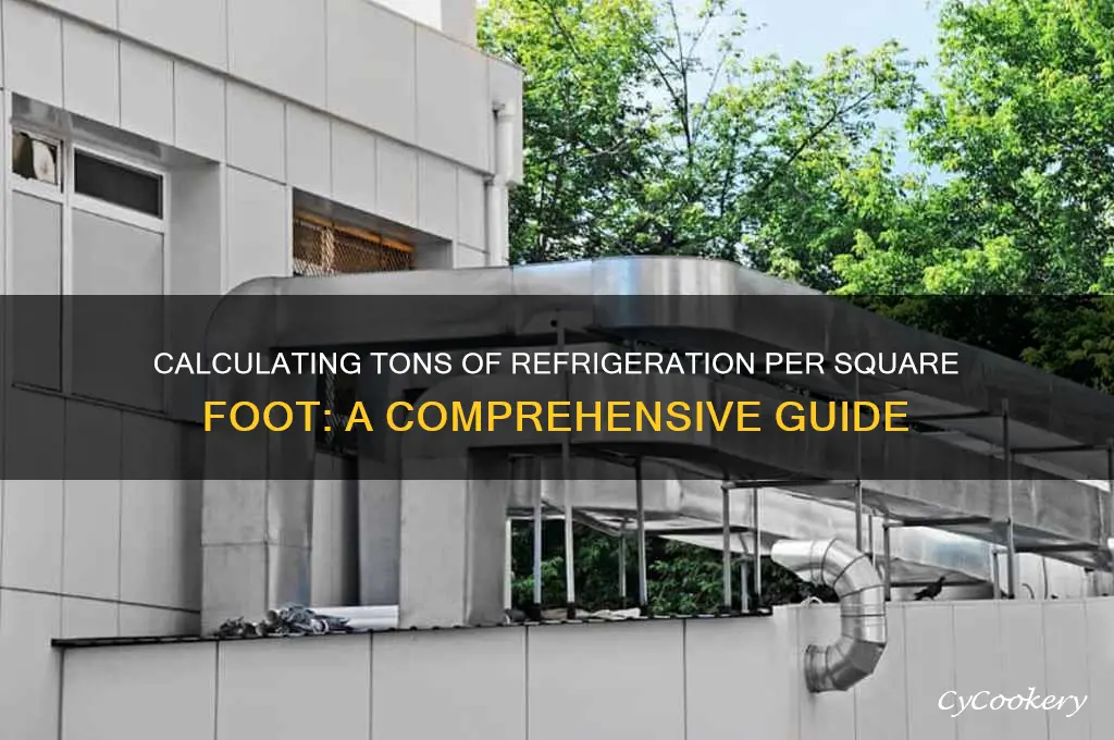 how many tons of refrigeration per square foot
