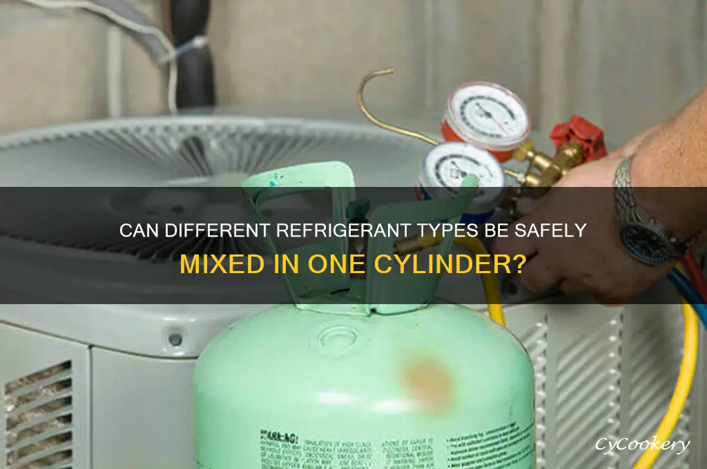 how many types of refrigerants into the same cylinder