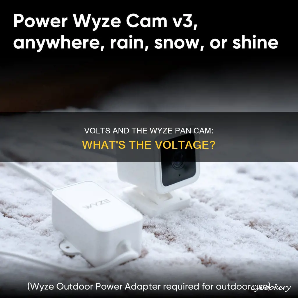 how many volts is the wyze pan cam