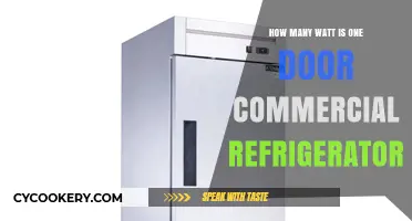 Understanding Wattage Requirements for One-Door Commercial Refrigerators