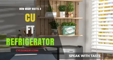 3 Cu Ft Refrigerator Wattage: Energy Efficiency Explained