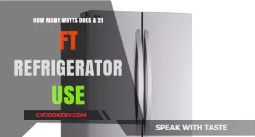 Energy Consumption of a 21-Foot Refrigerator: Wattage Explained