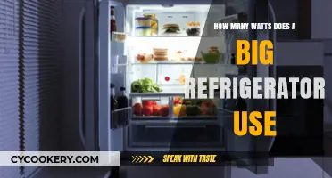Big Refrigerator Power Consumption: Understanding Wattage Usage and Efficiency